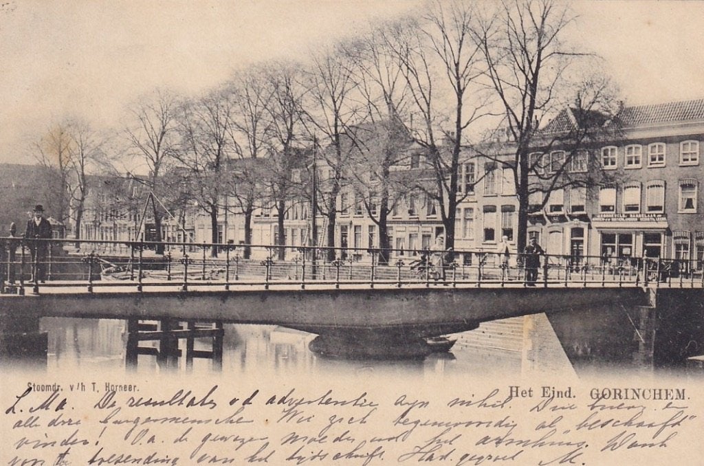 753F Gorinchem, Het Eind, draaibrug, Verzamelen, Ophalen of Verzenden, Voor 1920, Gelopen, Zuid-Holland