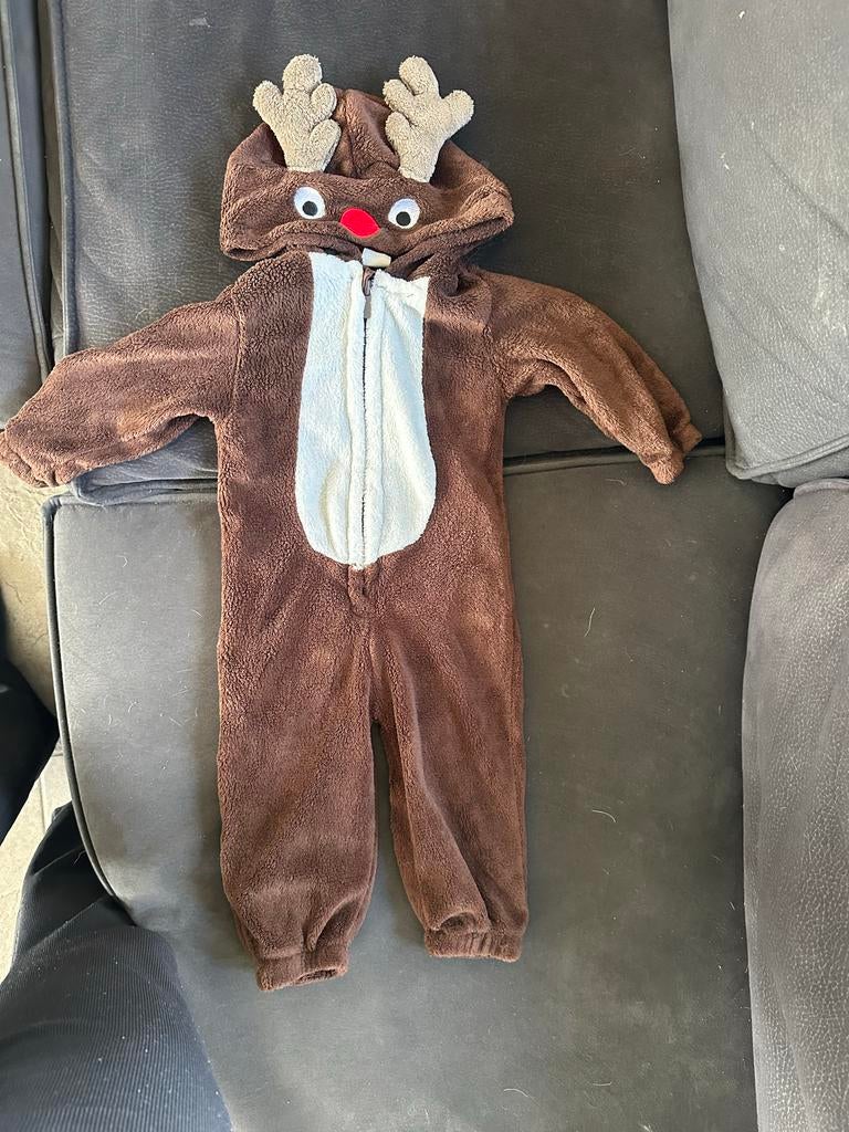 Hema Baby Rendier Onesie - Maat 50/80, Ophalen of Verzenden, Gebruikt, 104 of kleiner, Jongen of Meisje