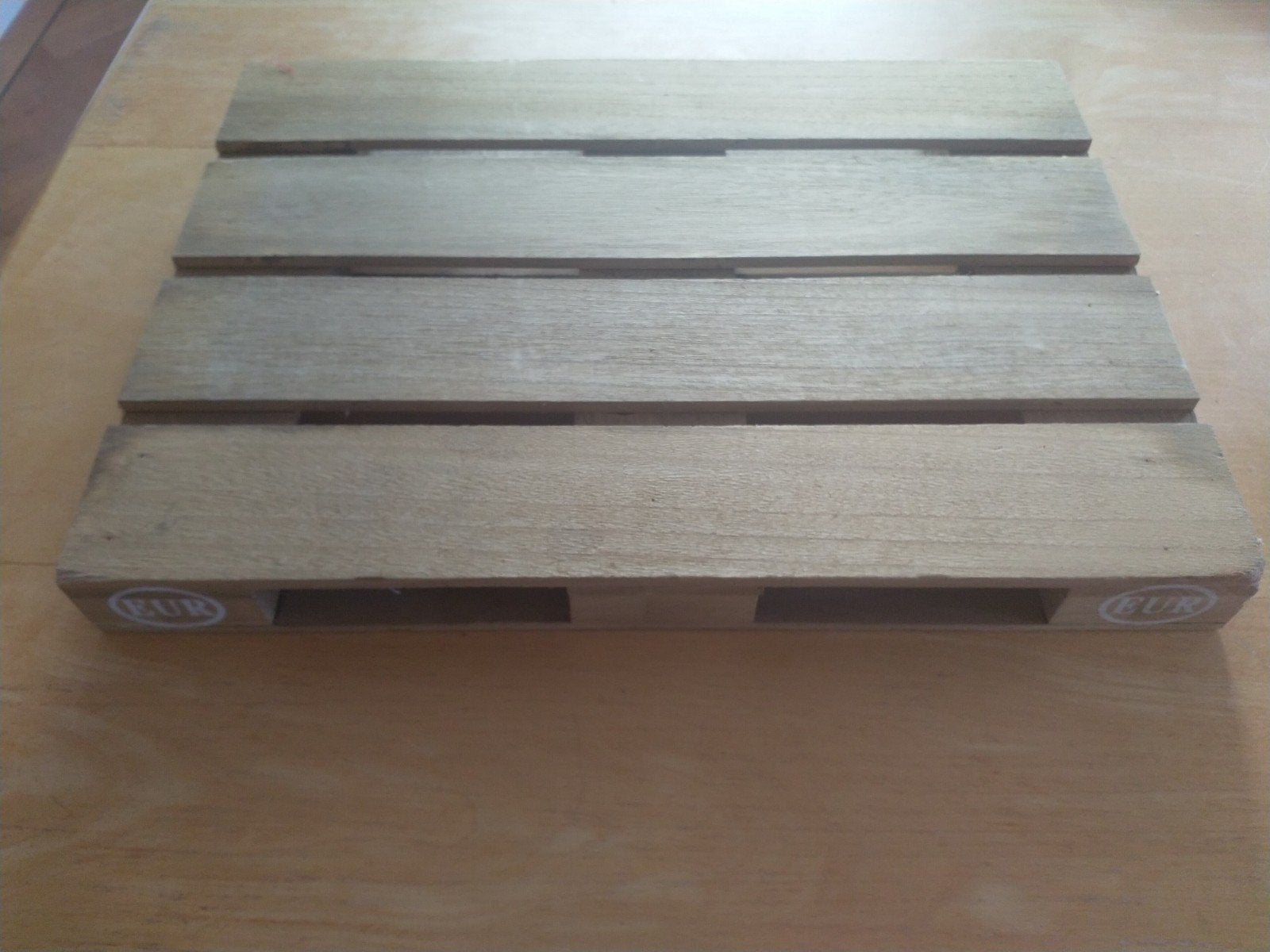 Kleine houten pallet 37 x 27 x 3,5 cm, Ophalen of Verzenden, Minder dan 200 cm, Pallet