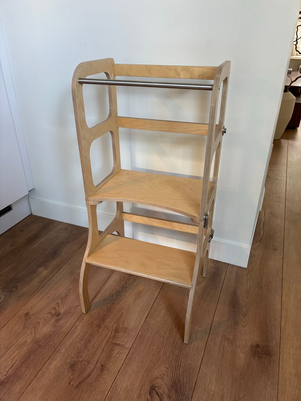 Ette Tete Leertoren - 2 in 1 - Step ‘n Sit - naturel, Ophalen, Zo goed als nieuw, Overige typen