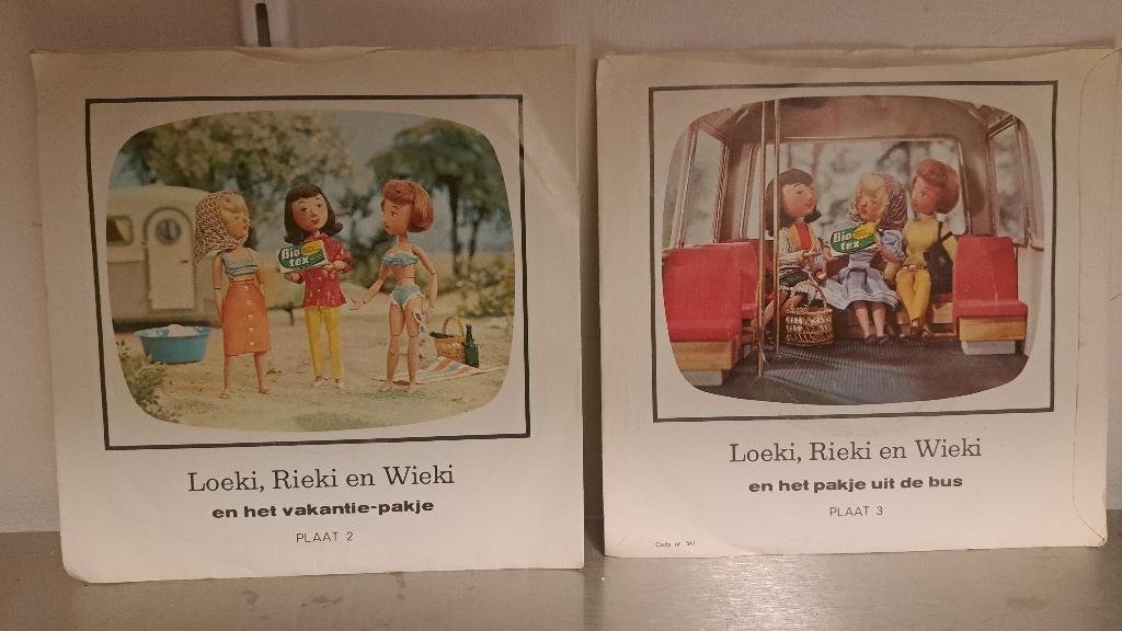 2 x Biotex Loeki,Rieki en Wieki vinyl single (Z264-103), Cd's en Dvd's, Ophalen of Verzenden, Zo goed als nieuw, Nederlandstalig