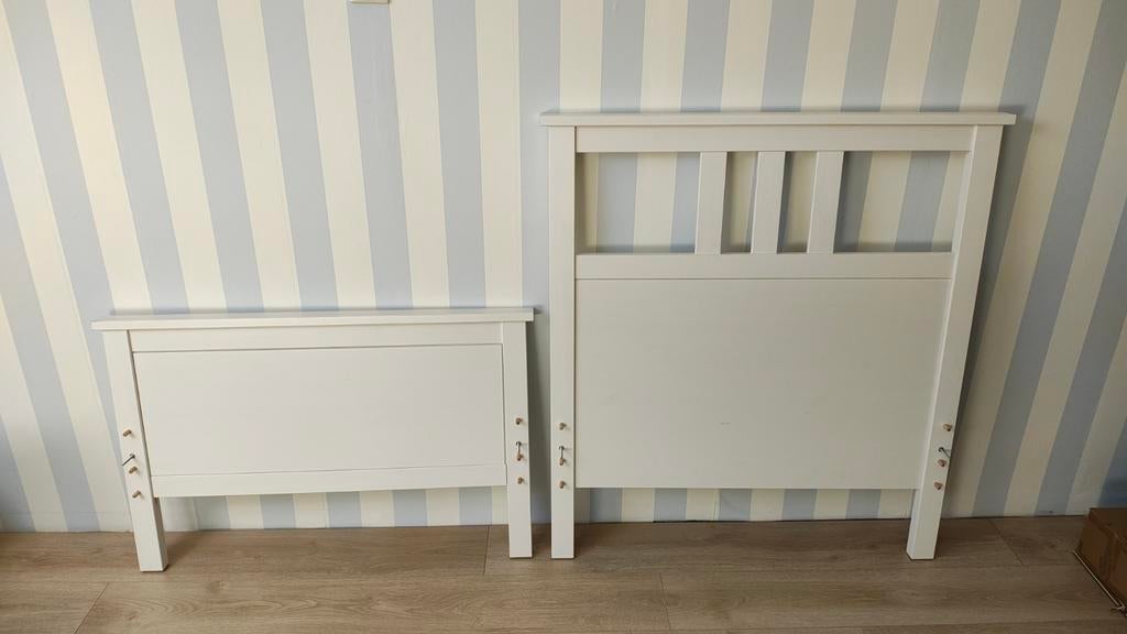 Ikea Hemnes Bed Bedframe - Wit, Ophalen, Gebruikt, 90 cm, Eenpersoons