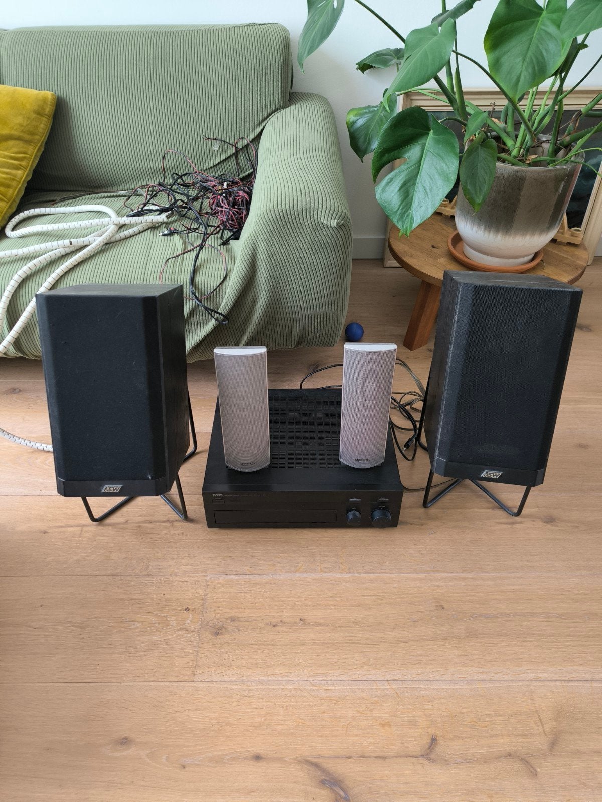Stereo set met speakers en versterker, Gebruikt, Losse componenten, Speakers, Ophalen
