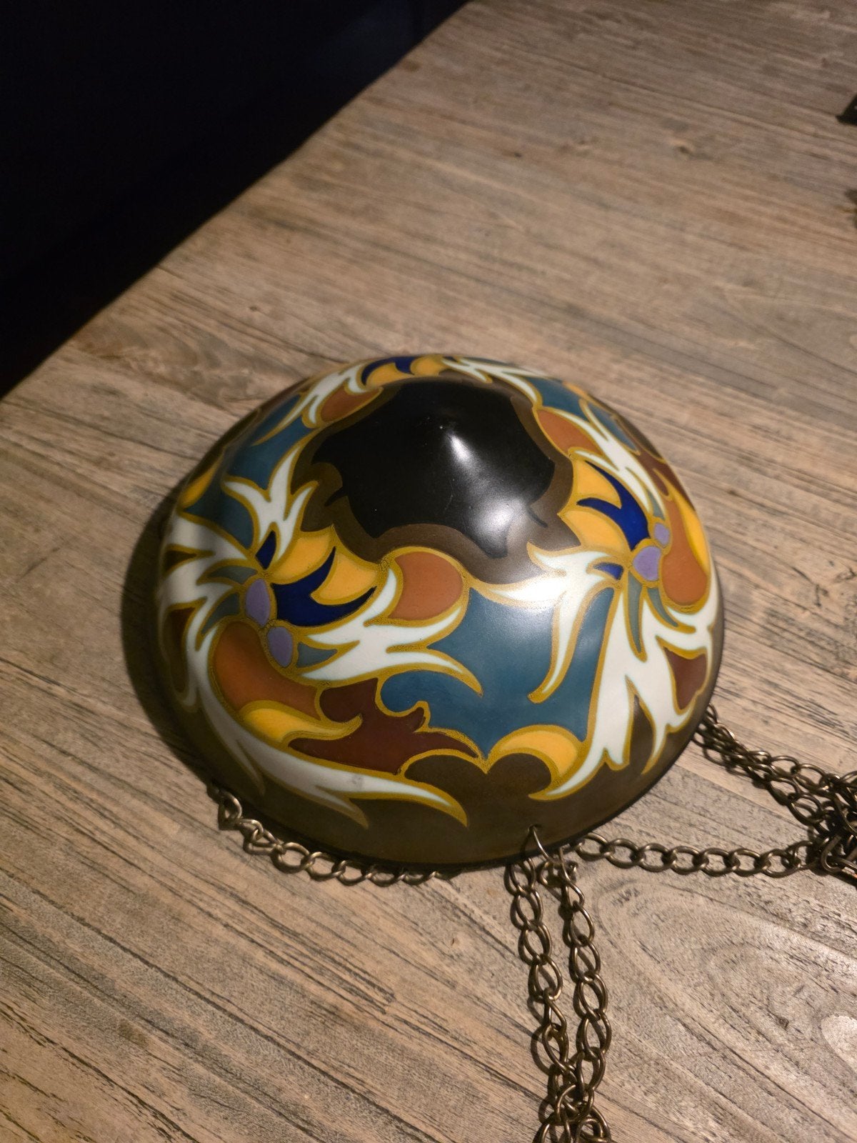 Vintage Gouds Plateel hangschaal, Ophalen of Verzenden