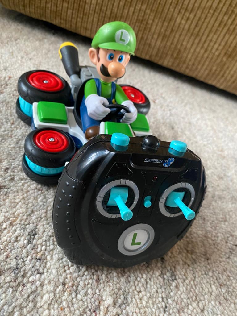 Super Mario RC mini kart racer Luigi, Ophalen of Verzenden, Nieuw, Afstandsbediening