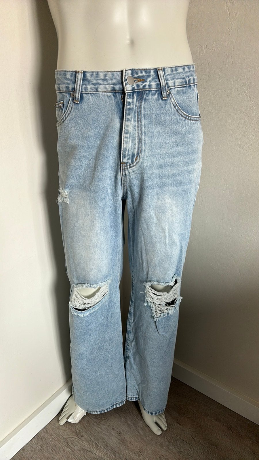 Shein broek maat M, Ophalen of Verzenden, Zo goed als nieuw, Blauw, W28 - W29 (confectie 36)