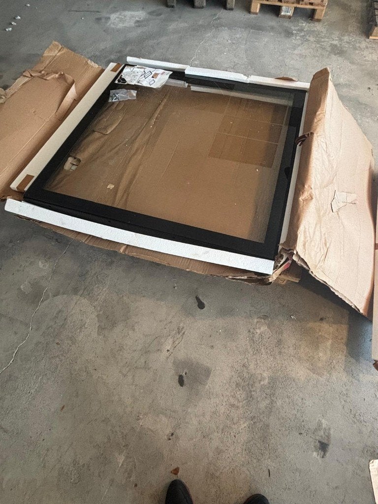 VELUX DAKLICHT SCHAAL ISU 100X100 VLAK GLAS TRANSPARANT, Ophalen, Minder dan 80 cm, 80 tot 120 cm, Zo goed als nieuw
