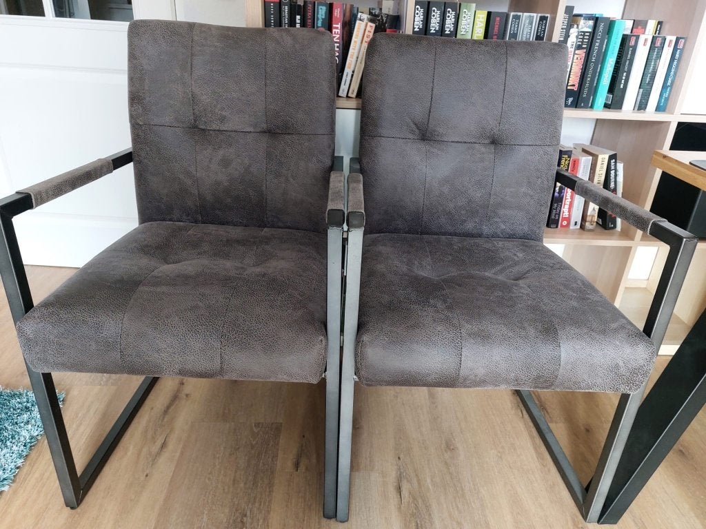 Eetkamerstoelen, Huis en Inrichting, Stoelen, Ophalen, Nieuw, Grijs, Twee