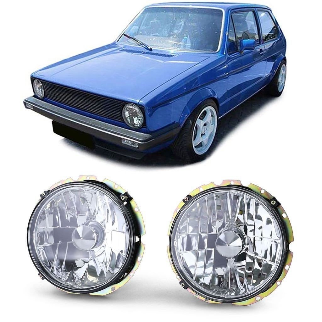 Koplampen Set Geschikt Voor Volkswagen Golf 1 Chrome, Verzenden, Automotive Parts, A.parts@hotmail.nl, Trasmolenlaan 12 3447 GZ Woerden
