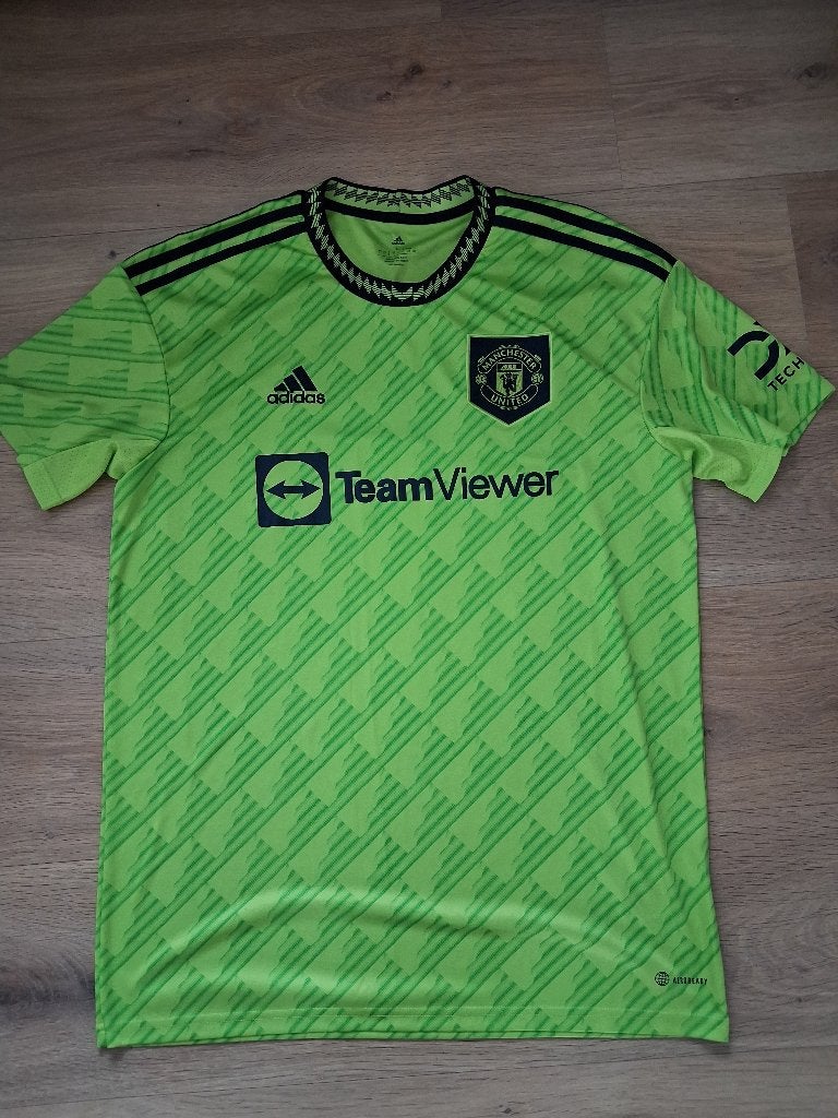 Nieuw Manchester United Neon Voetbalshirt - Maat L, Maat L, Ophalen of Verzenden, Zo goed als nieuw, Shirt