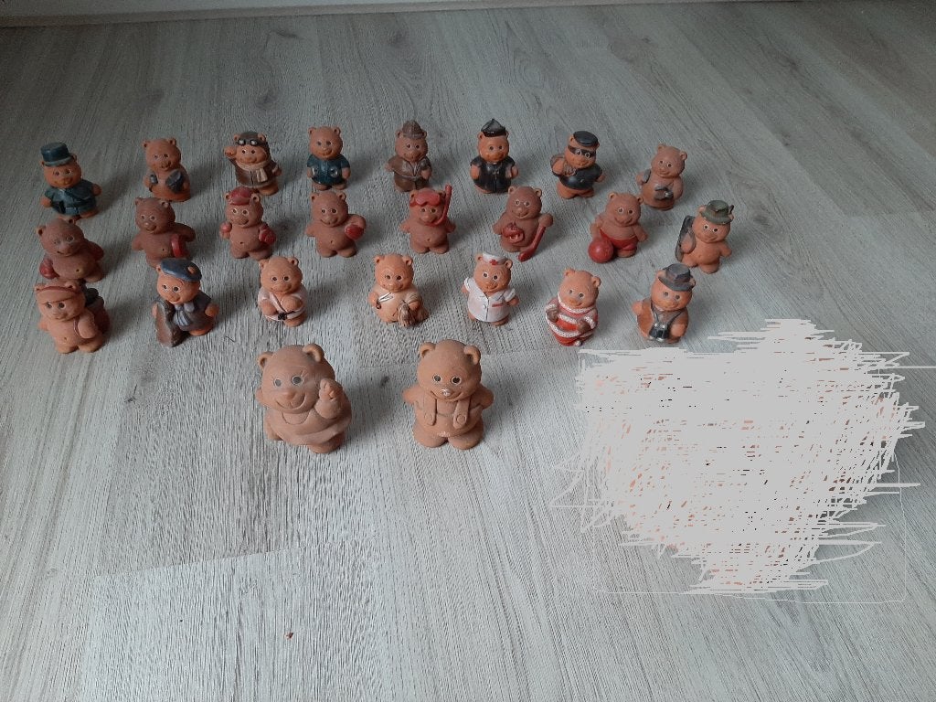 Hobby/Beroepen Stenen terracotta beertjes (prijs per stuk), Ophalen, Gebruikt, Dier