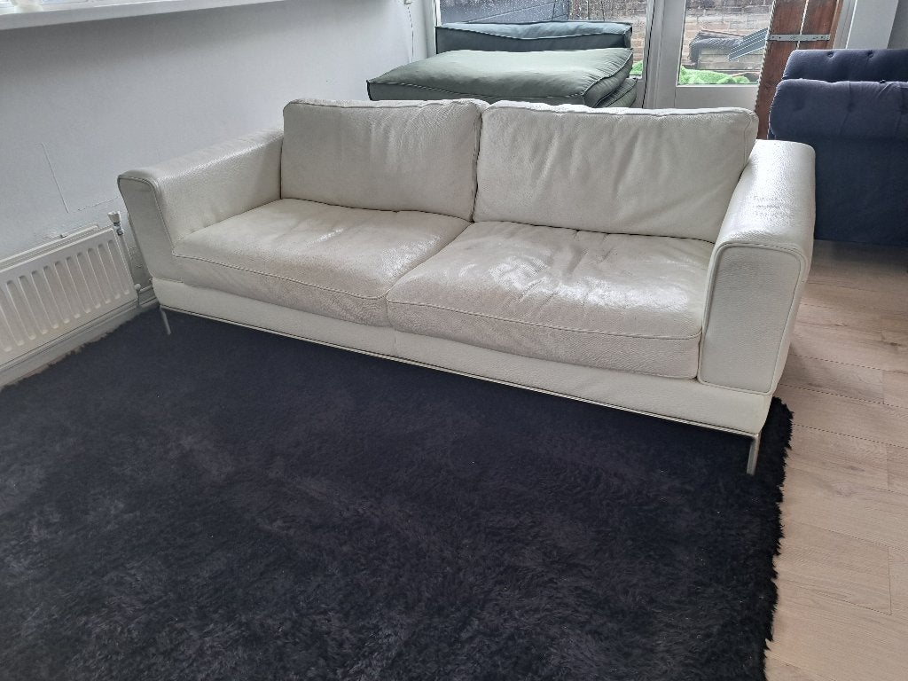 IKEA Arild 3-zits bank wit, Ophalen, Gebruikt, Driepersoons, 75 tot 100 cm