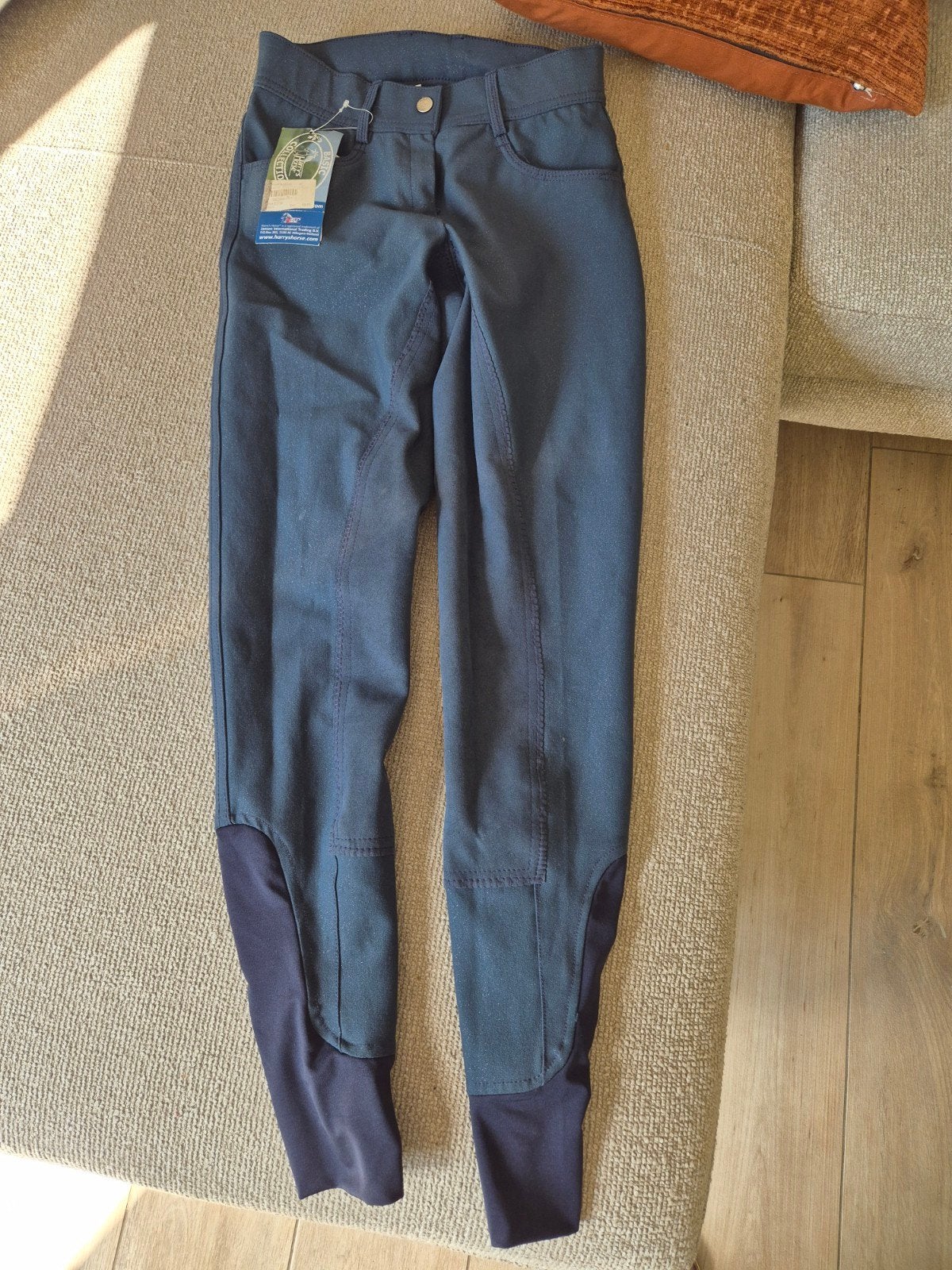 Harrys Horse paardrijbroek maat 36 met glitters bling bling, Dieren en Toebehoren, Blauw, Sierdetails, Dressuur, Nieuw