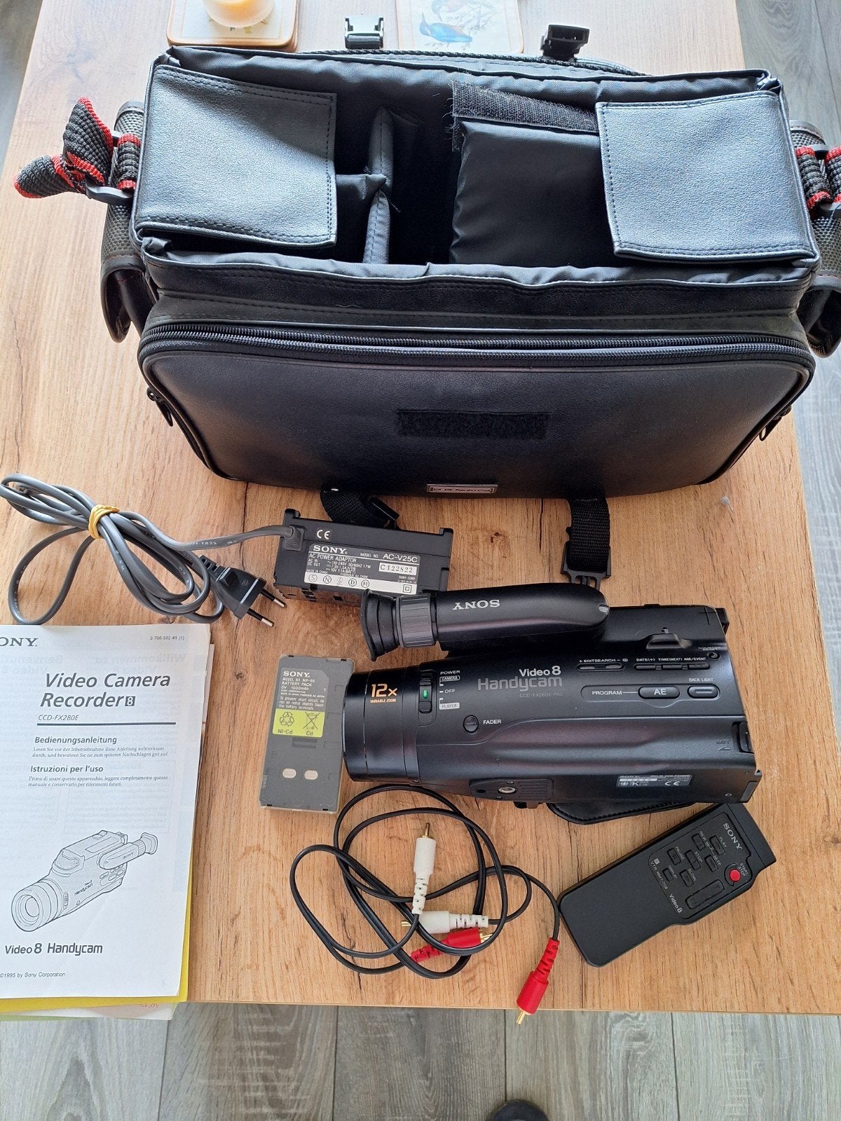 Sony Video 8 Handycam CCD-FX280E met tas en accessoires, Audio, Tv en Foto, Videocamera's Analoog, Ophalen, 8mm, Camera