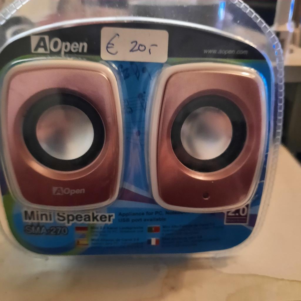 AOpen Mini Speaker SMA-270 - Nieuw in verpakking, Ophalen of Verzenden, Nieuw, Audiokanaal 2, AOpen