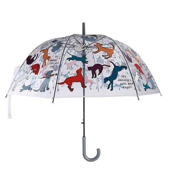 IT'S RAINING CATS & DOGS - ESSCHERT DESIGN - PARAPLU, Ophalen of Verzenden, Transparant, Nieuw