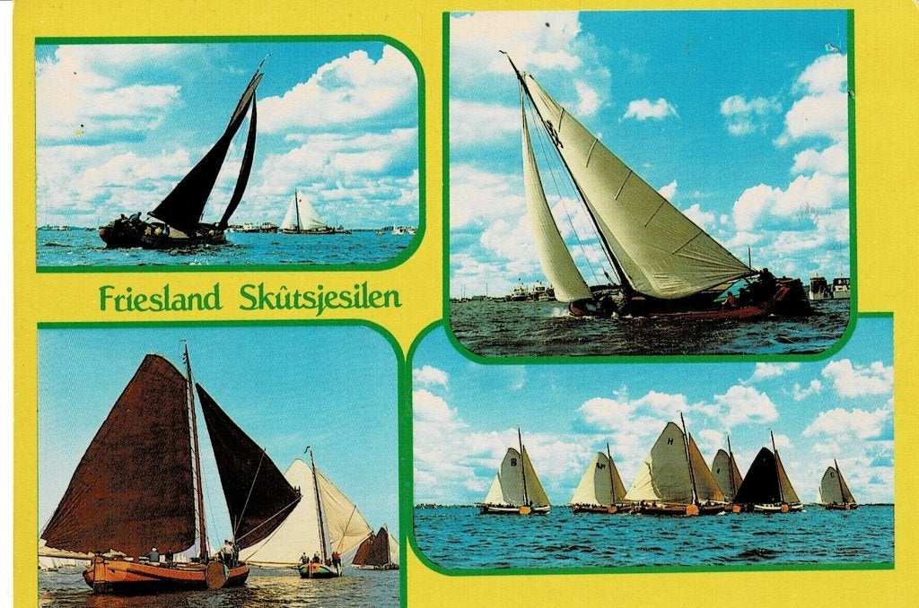 Friesland, Skûtsjesilen, Ophalen of Verzenden, Gelopen, Friesland