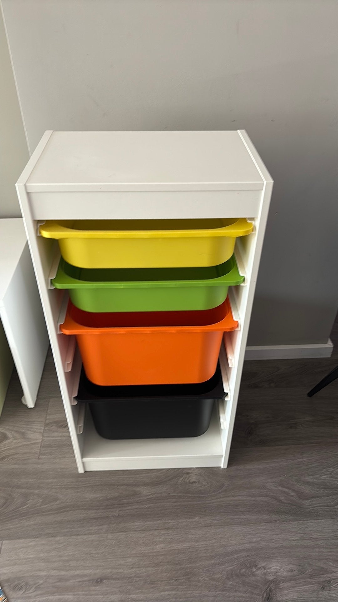 Ikea trofast kast met 4 gekleurde lades, Ophalen, Gebruikt, Minder dan 50 cm, 90 tot 105 cm