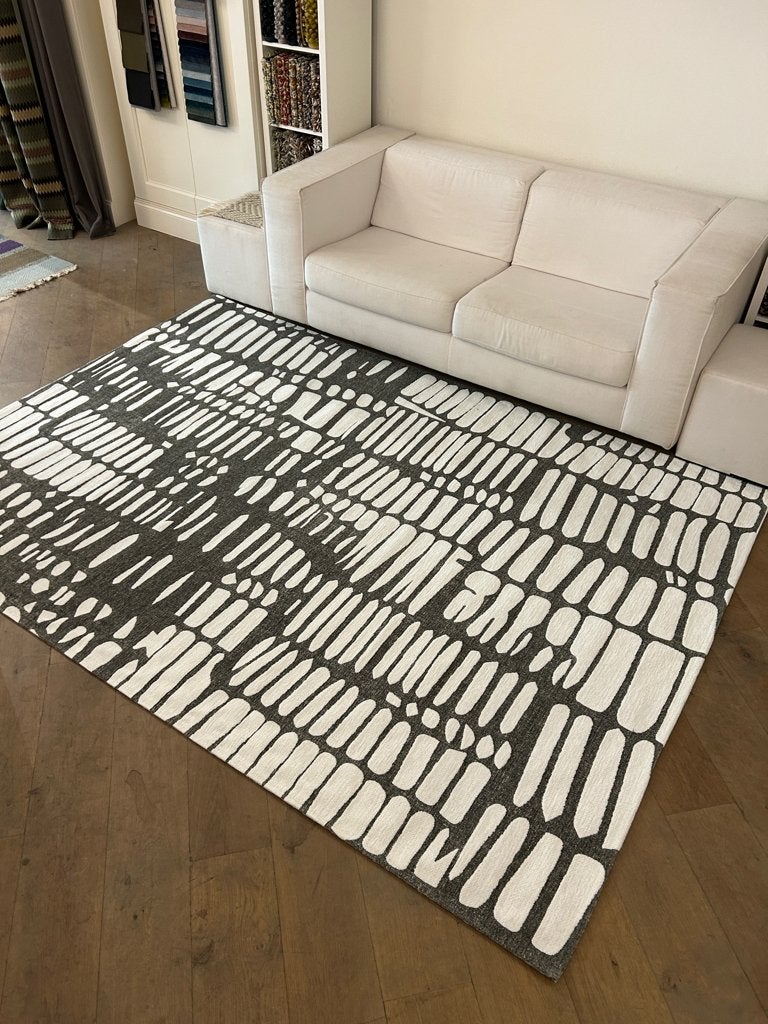 Vloerkleed Mart Visser Icxs grey white kleur 23 / 200 x 290, Huis en Inrichting, Wit, Ophalen of Verzenden, 200 cm of meer, Rechthoekig