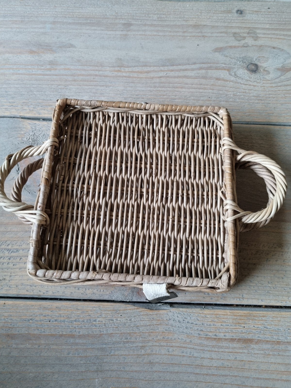 Riviera maison rustic rattan dienbladje, Huis en Inrichting, Woonaccessoires | Dienbladen, Ophalen of Verzenden, Zo goed als nieuw