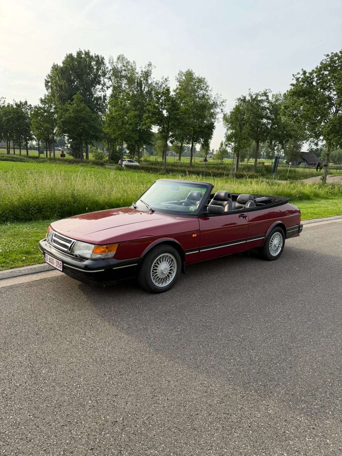 saab 900 turbo (s) cabrio, Voorwielaandrijving, 4 cilinders, Cabriolet, Leder