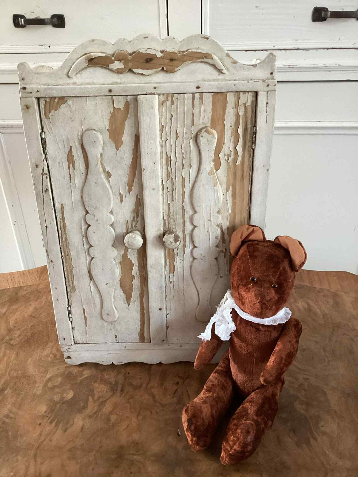 Antiek klein kastje poppenkastje, Antiek en Kunst, Ophalen of Verzenden