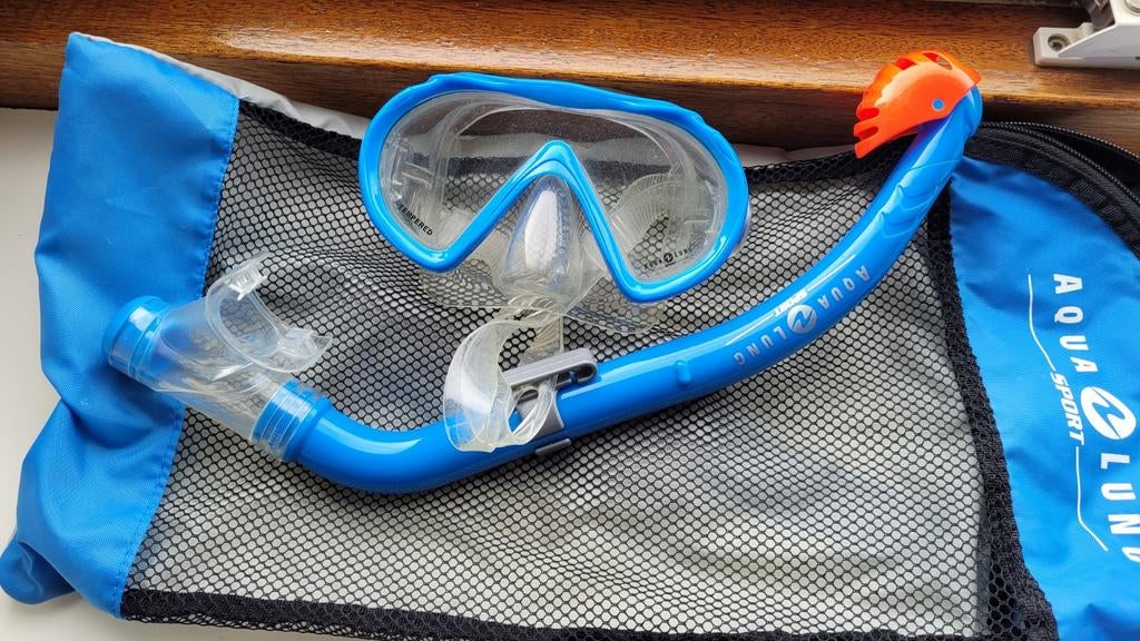 Aqualung snorkelset voor kinderen - zgan, Ophalen, Zo goed als nieuw, Snorkelset