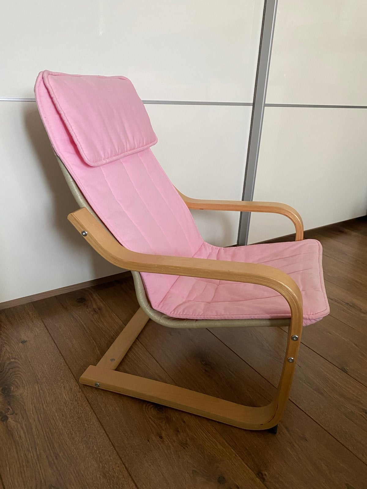Roze kinderstoel/fauteuil - Ikea Poäng, Ophalen, Gebruikt, Overige kleuren, Eén