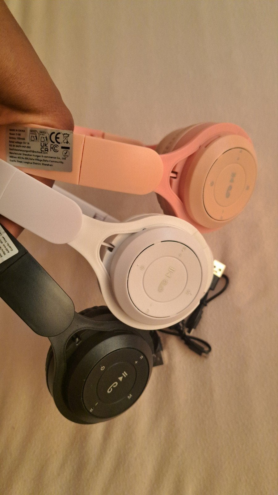 3x Bluetooth Headset met Oplaadkabel - Diverse Kleuren, Ophalen of Verzenden