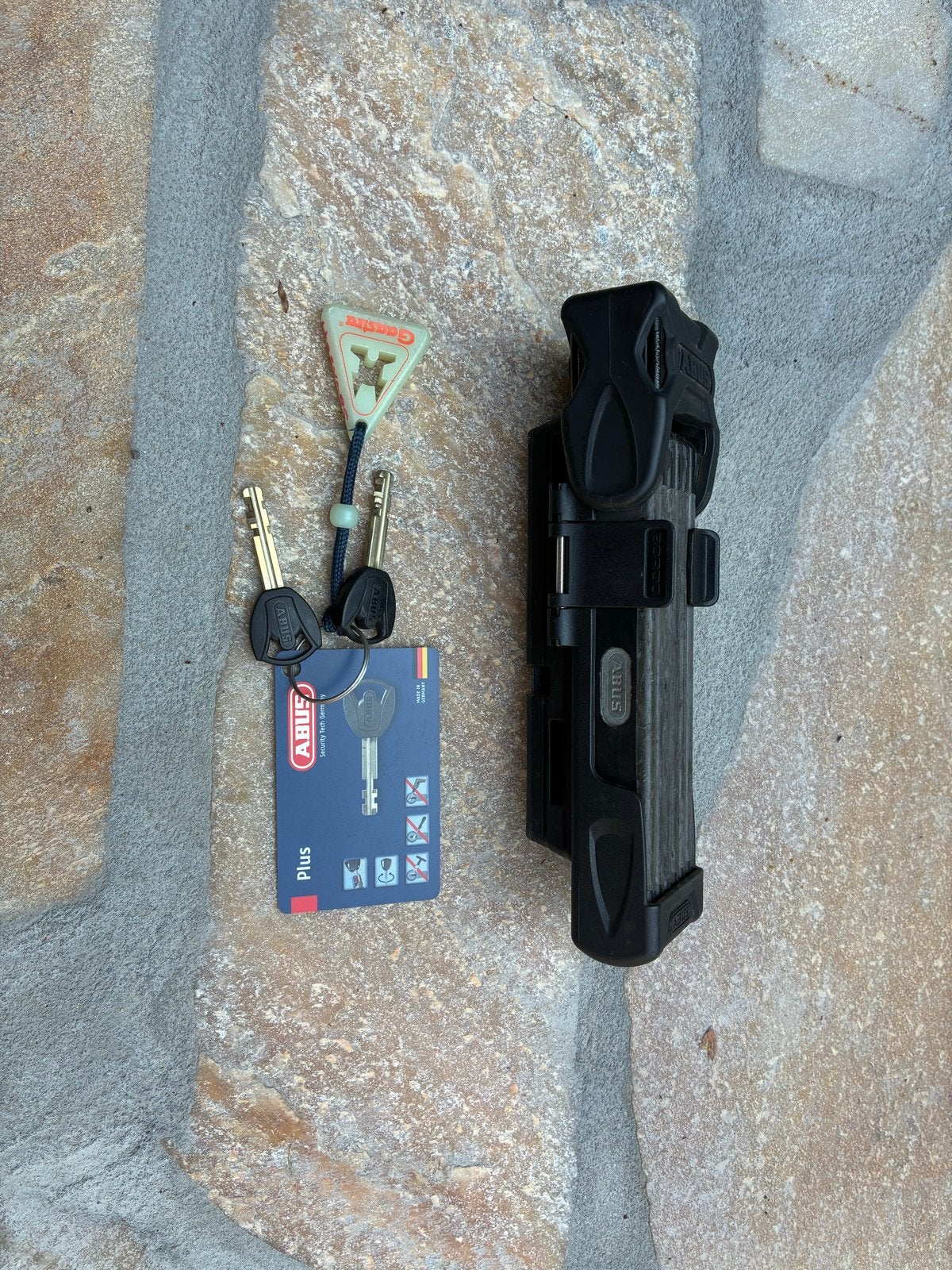ABUS Bordo Granit XPlus 6500 Vouwslot met sleutels, Ophalen of Verzenden, Zo goed als nieuw, Vouwslot