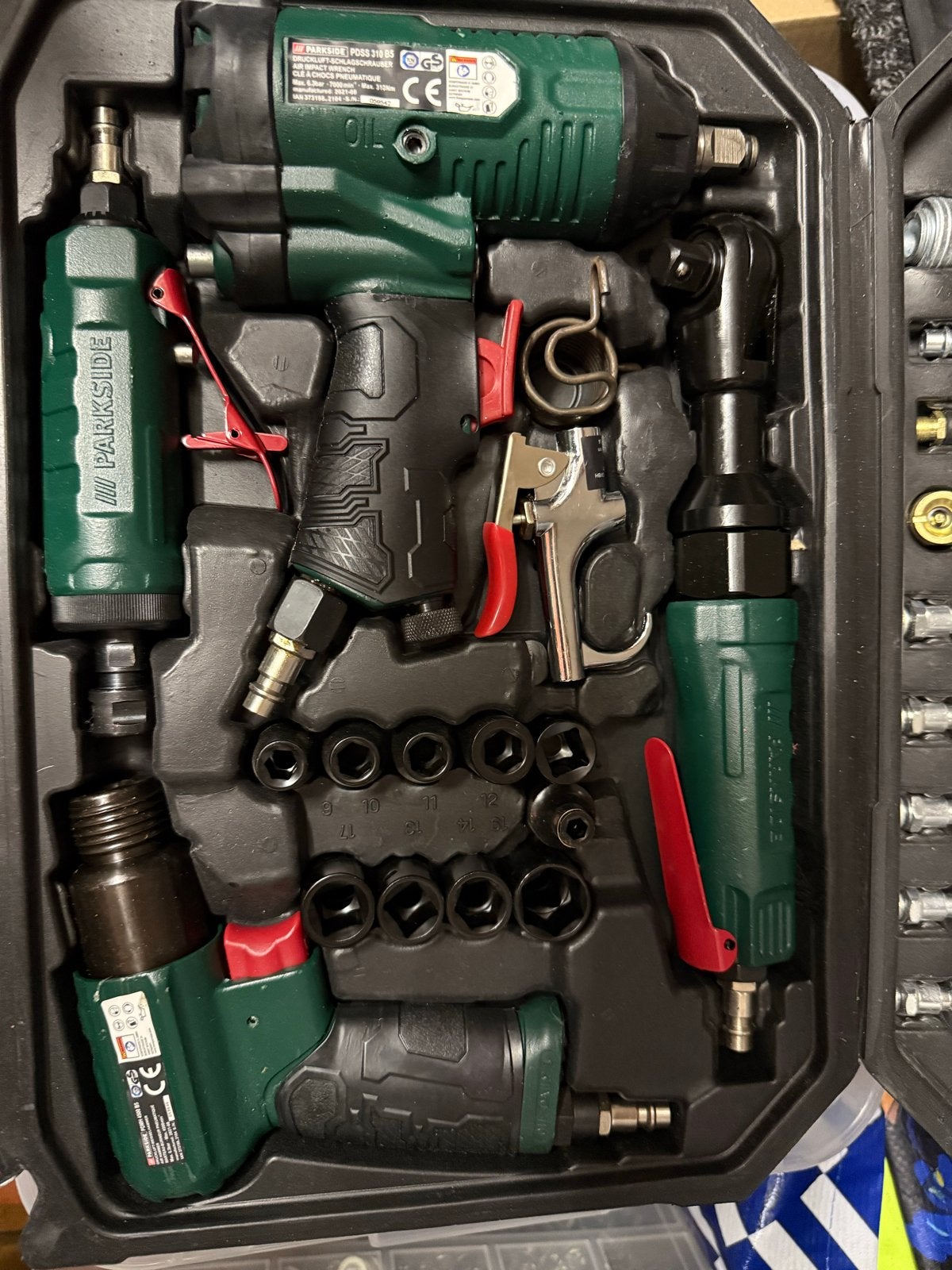Parkside perslucht gereedschap set, Ophalen, Nieuw, Accuboormachine, Parkside