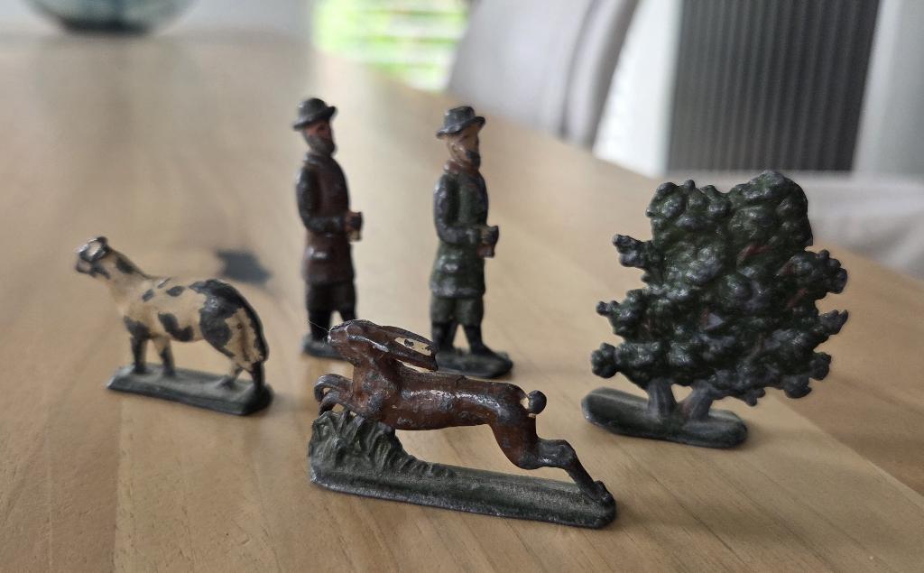 vintage tinnen figuurtjes, Ophalen of Verzenden