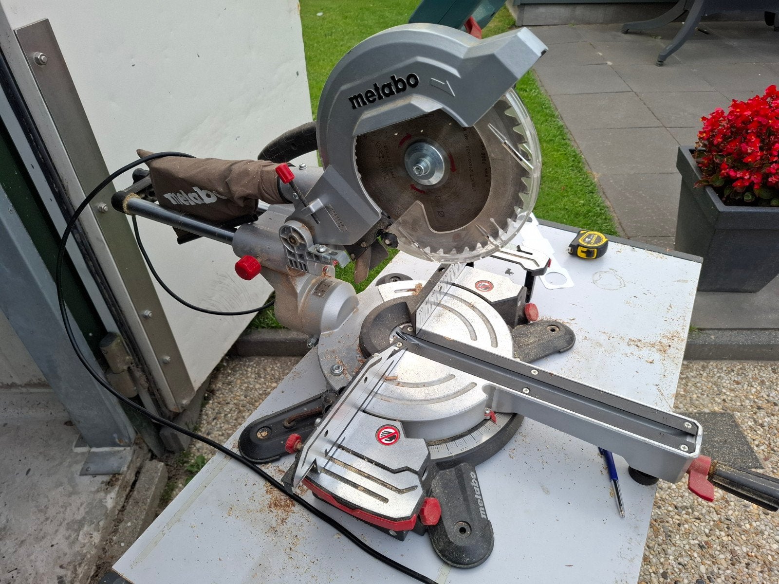 metabo zaagmachine, Doe-het-zelf en Verbouw, Gereedschap | Zaagmachines, Ophalen, Gebruikt, Afkortzaag, 30 tot 70 mm