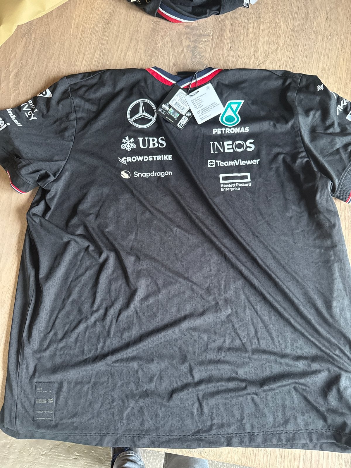 Mercedes-AMG Petronas F1 Team orgineel Shirt 2024, Ophalen of Verzenden, Nieuw, Overige maten, Zwart