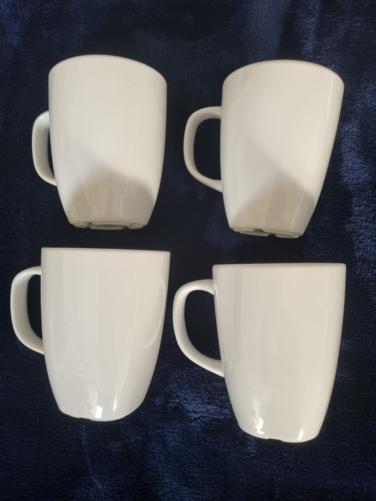 Set van 4 IKEA 365+ mokken, wit, zo goed als nieuw, IKEA, Zo goed als nieuw, Modern, Porselein