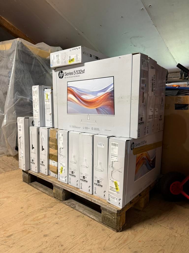 Pallet defecte HP monitoren, Computers en Software, Monitoren, Ophalen, IPS, Ingebouwde speakers, Full HD