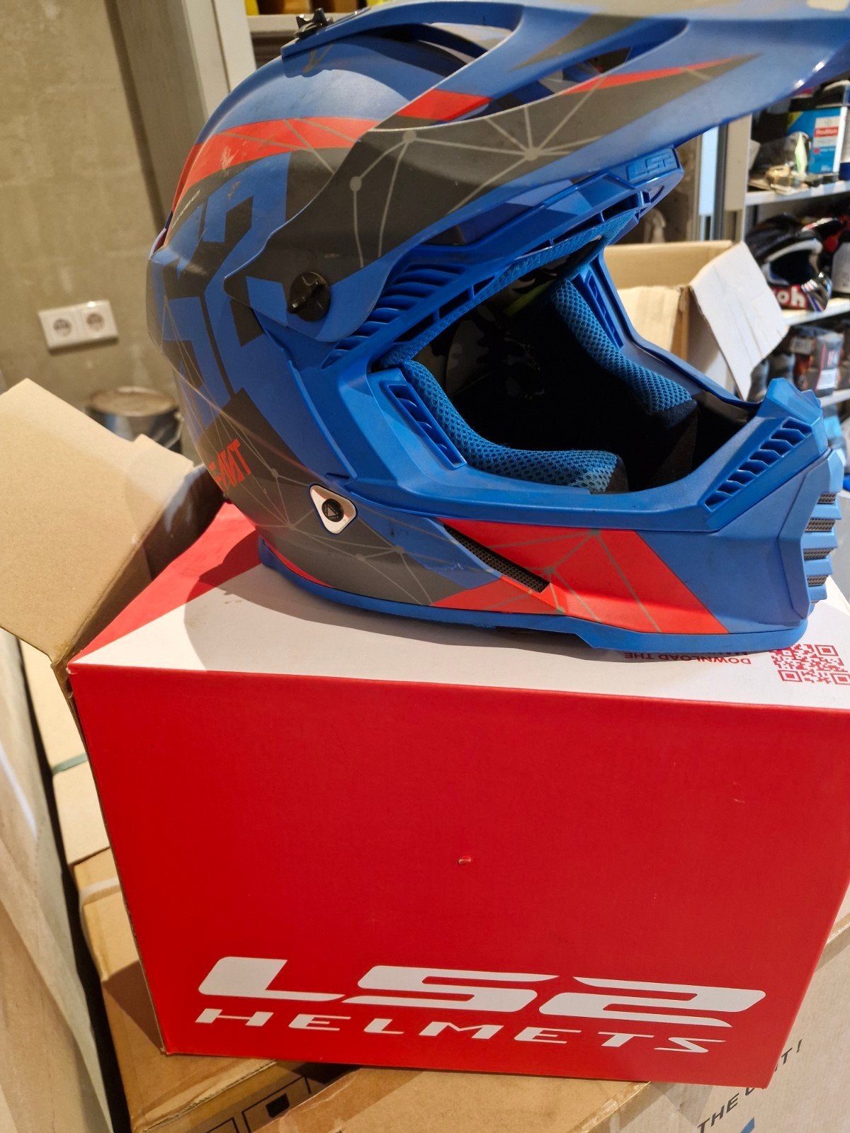 LS2 MX437 Fast Evo Alpha Crosshelm - Maat XXS, Motoren, Overige merken, XXS, Kinderen, Offroadhelm