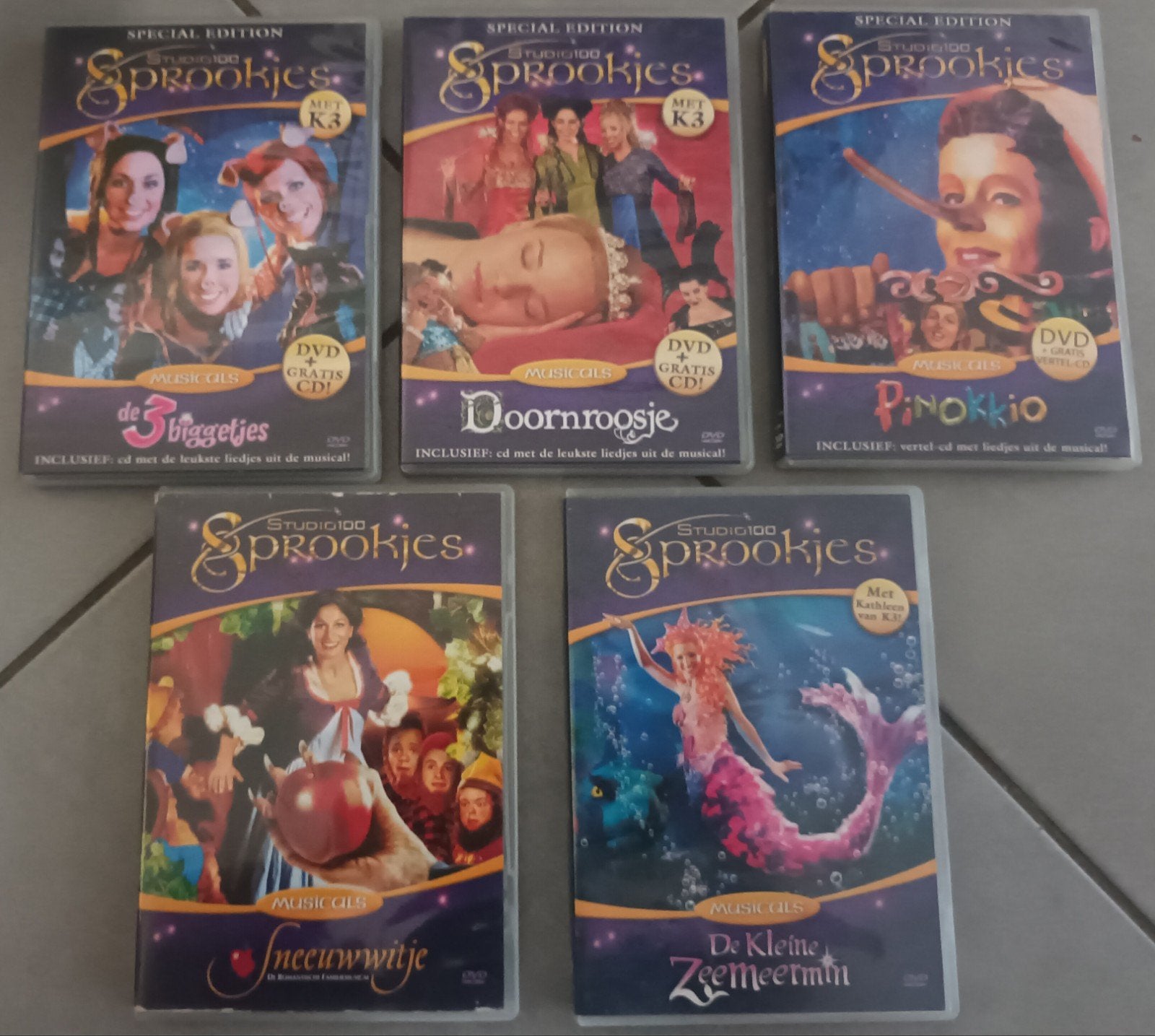 Dvd pakket studio 100 musicals k3, Alle leeftijden, Ophalen of Verzenden, Zo goed als nieuw