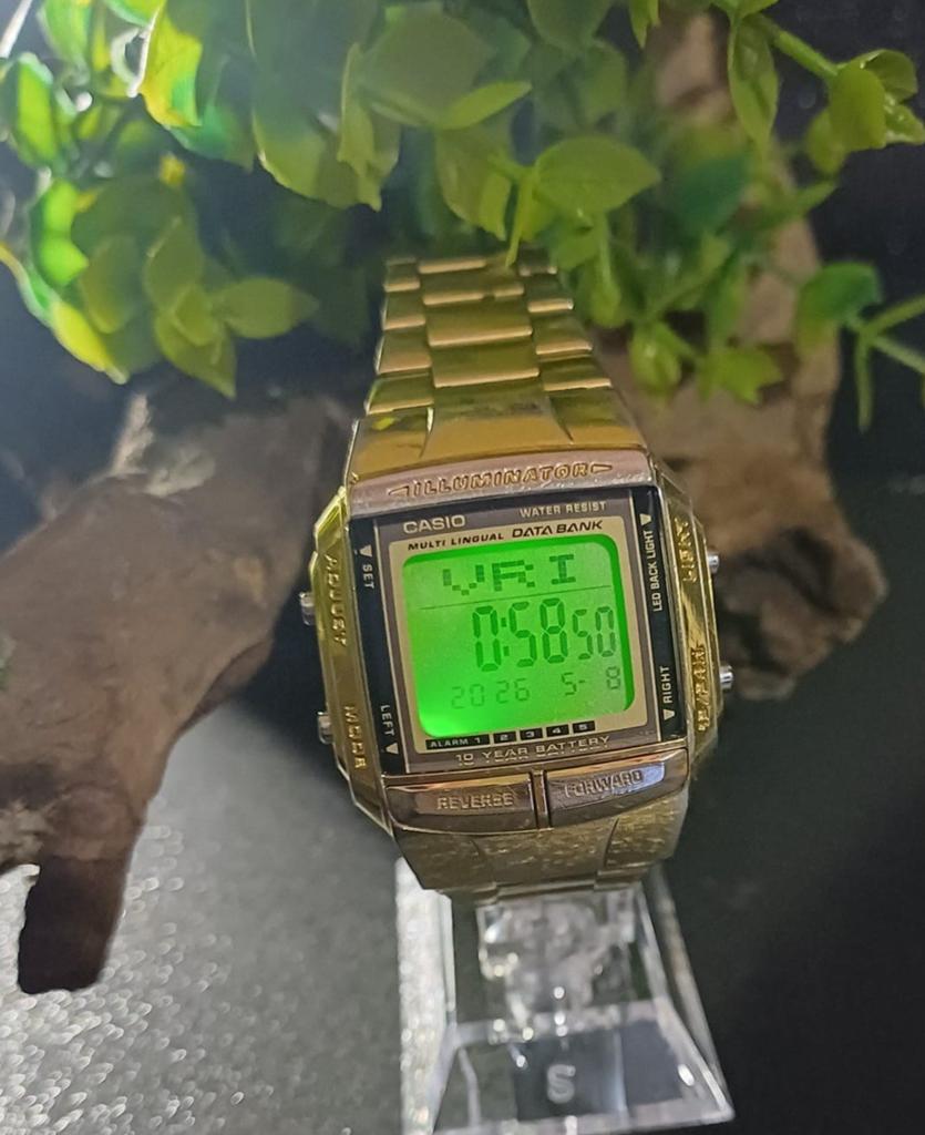 Casio Databank - Gold - DB-360 - Y2K, Ophalen of Verzenden, Staal, Casio