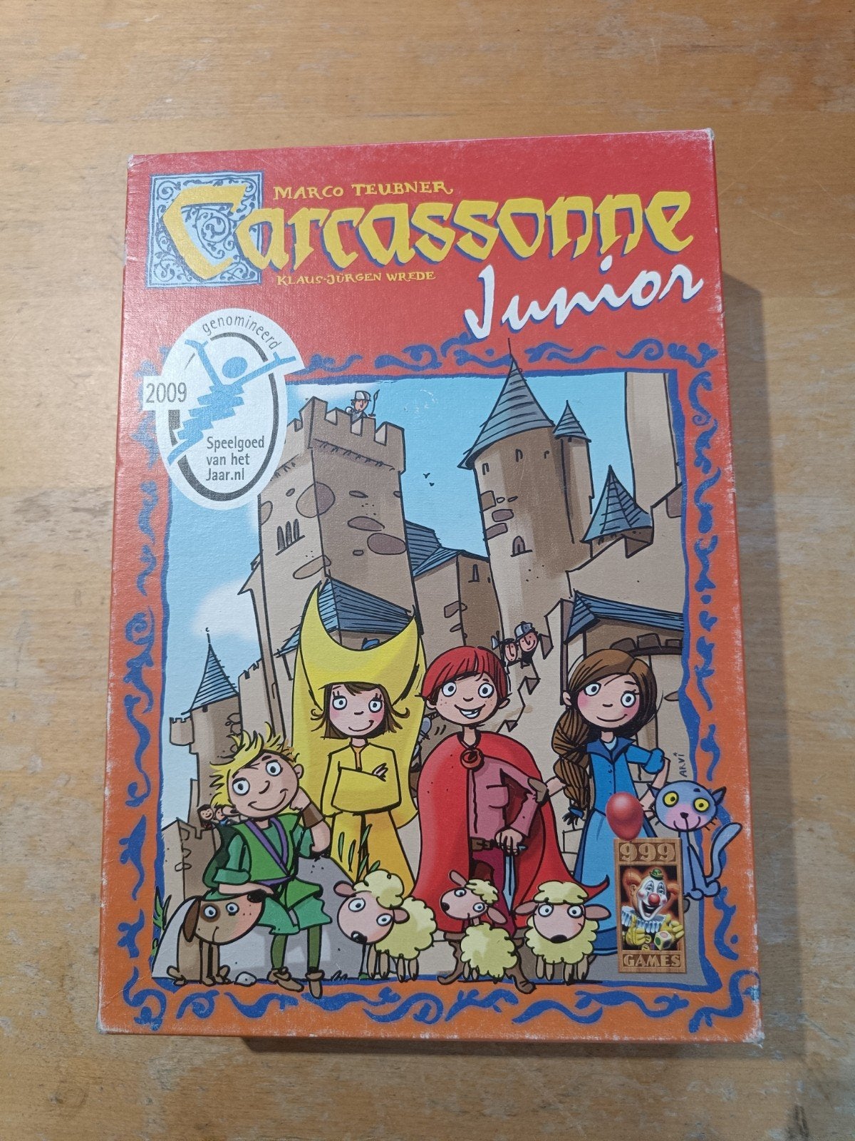 Carcassonne Junior - Leuk bordspel voor kinderen, Drie of vier spelers, Ophalen of Verzenden, Gebruikt, 999 Games