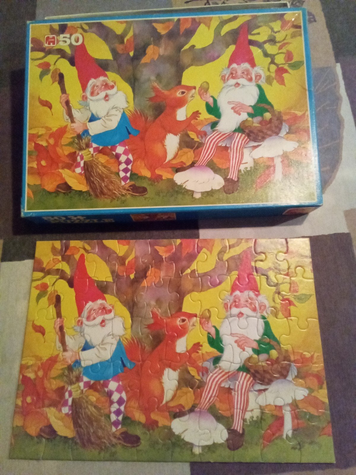 Jumbo kinderpuzzel. Legpuzzel 50 stukjes, Ophalen of Verzenden, 10 tot 50 stukjes, Gebruikt, 2 tot 4 jaar