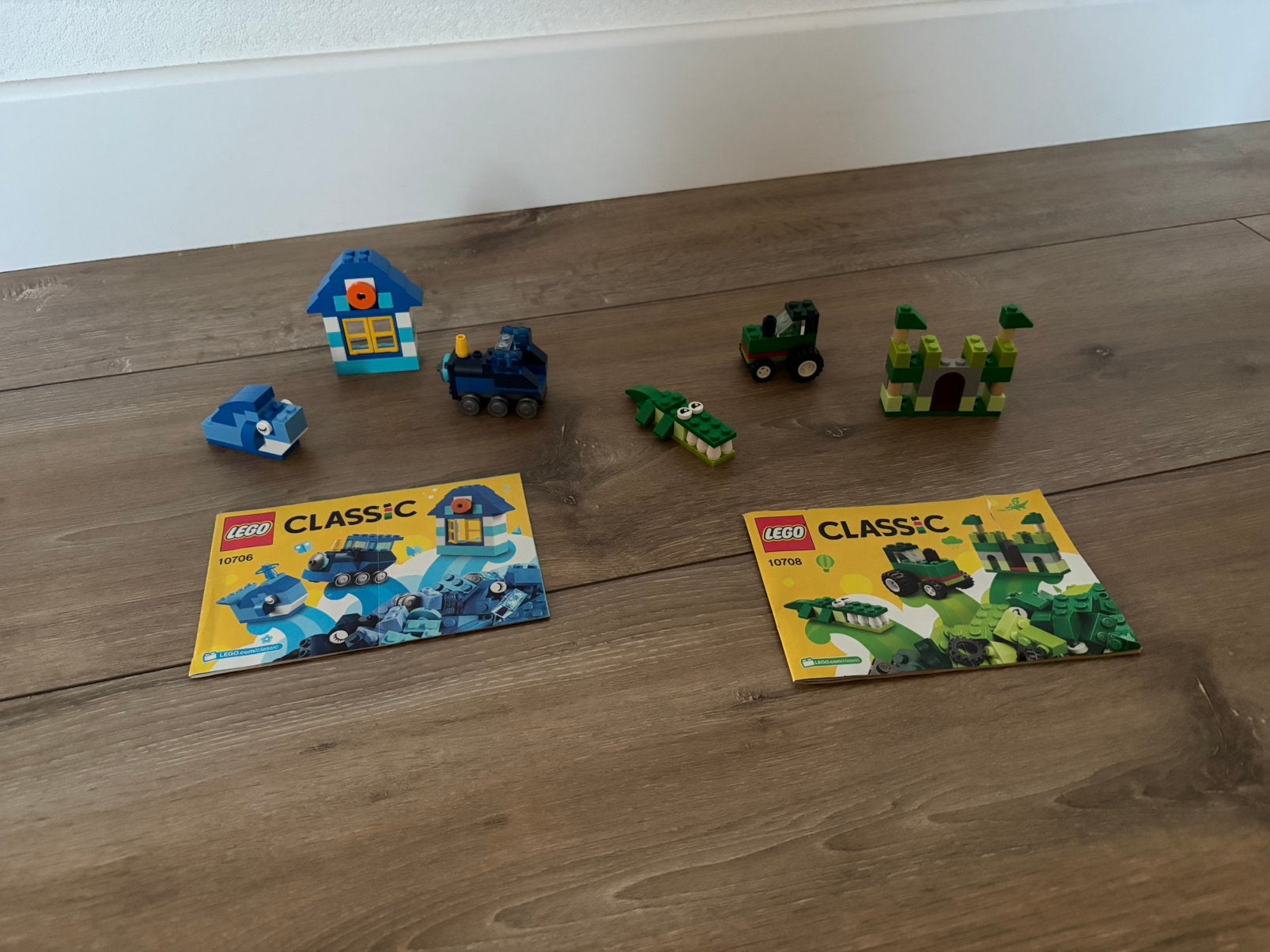 2 leuke, nieuwe Lego Classic sets blauw en groen, Ophalen of Verzenden, Nieuw, Complete set, Lego