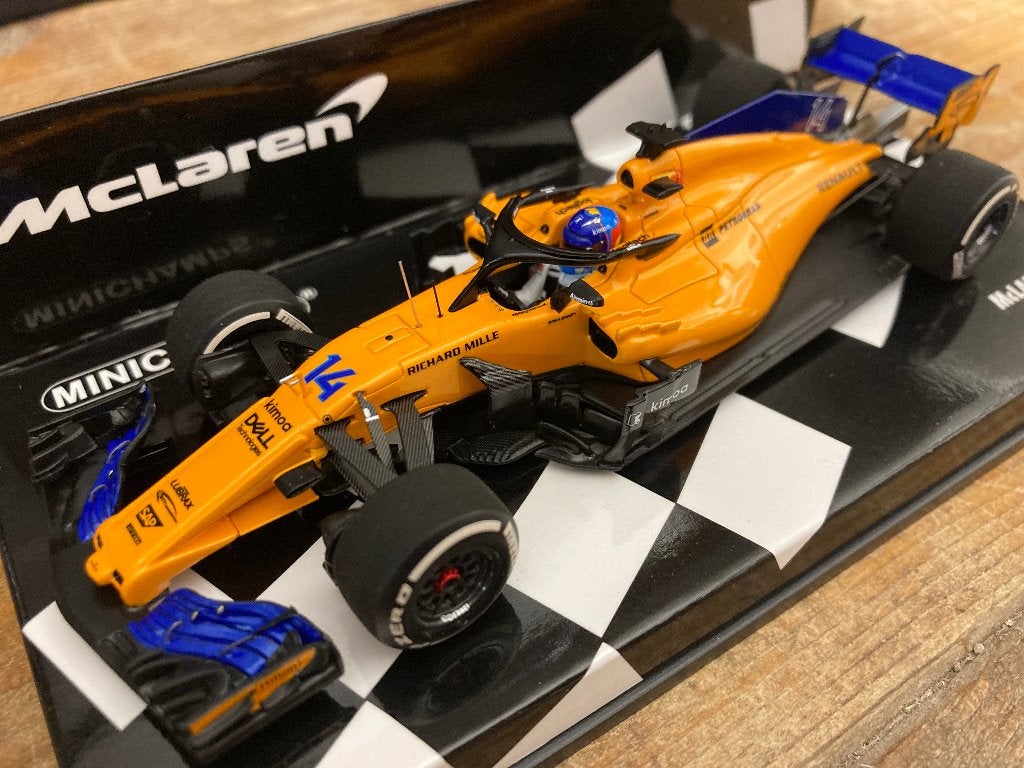 ✅ Fernando Alonso 1:43 2018 Mclaren MCL33 Edition 43 no 184, Verzamelen, Ophalen of Verzenden, Nieuw, Formule 1