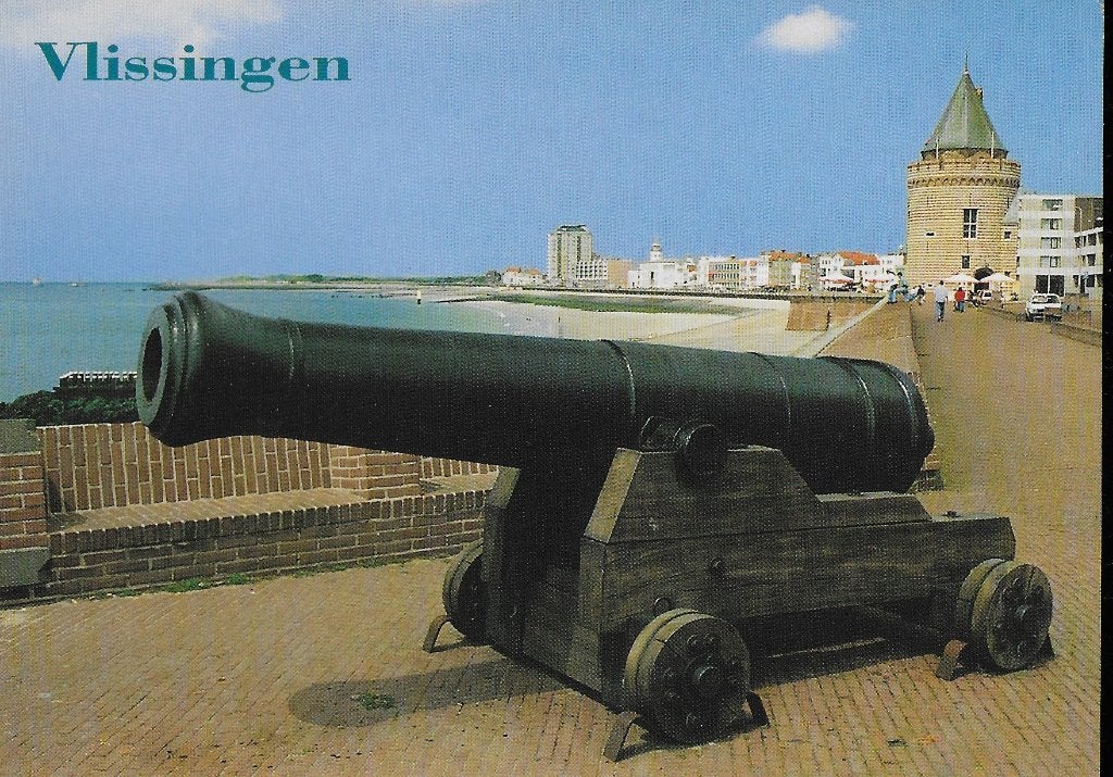 Ch696 Ongelopen ansichtkaart vlissingen boulevard, Ophalen of Verzenden, 1980 tot heden, Gelopen, Zeeland