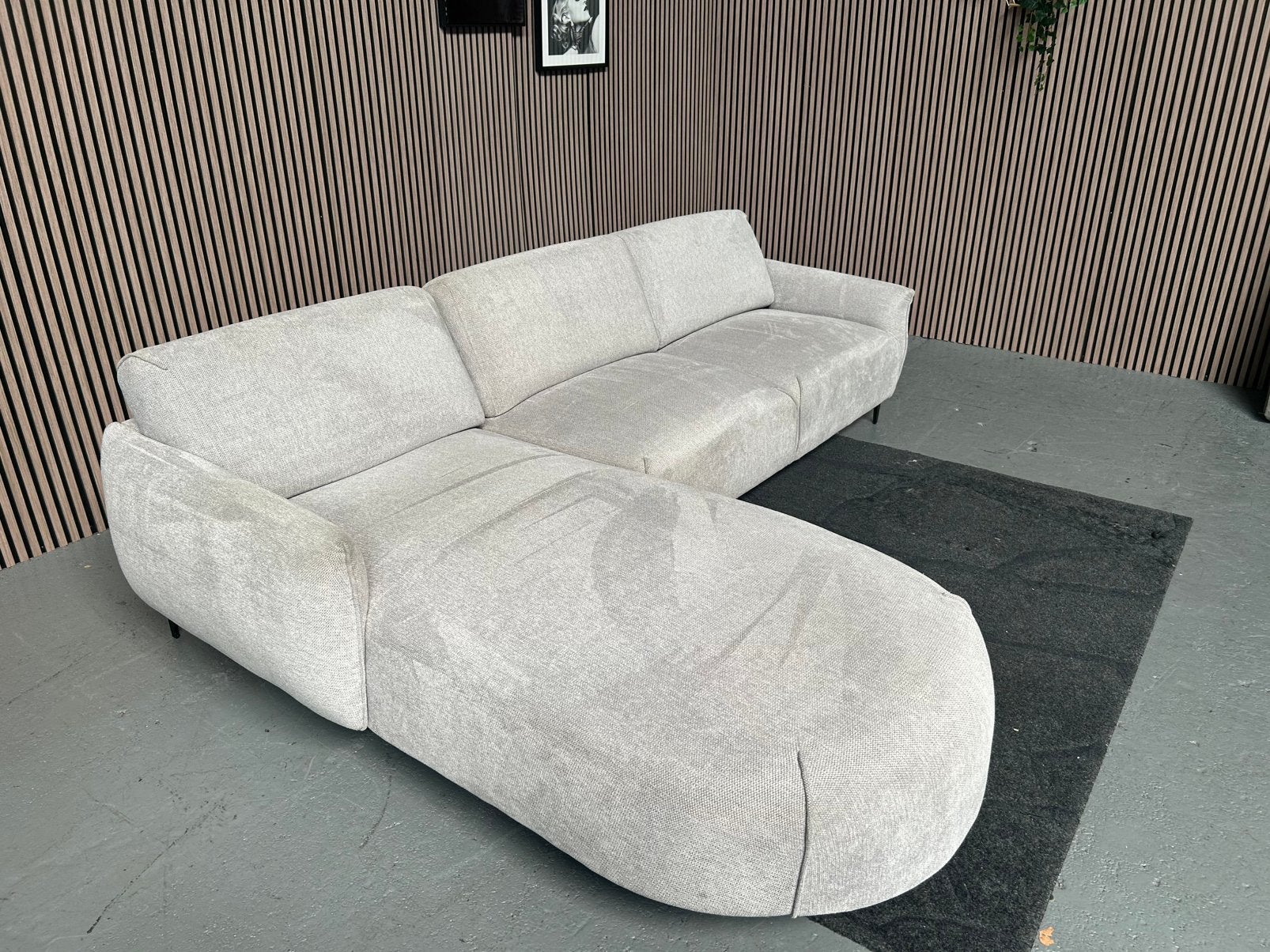 GRATIS LEVERING GRIJZE HOEKBANK 295X210 GEREINIGD, Huis en Inrichting, 250 tot 300 cm, Hoekbank, Ophalen of Verzenden, Zo goed als nieuw