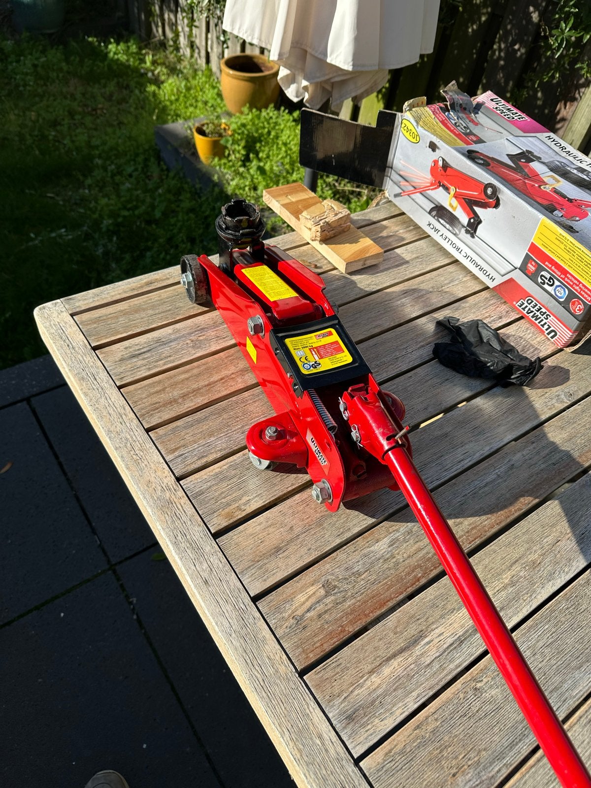 Hydraulische krik 2 ton - Ultimate Speed, Ophalen of Verzenden, Gebruikt, Hydraulisch, Garagekrik
