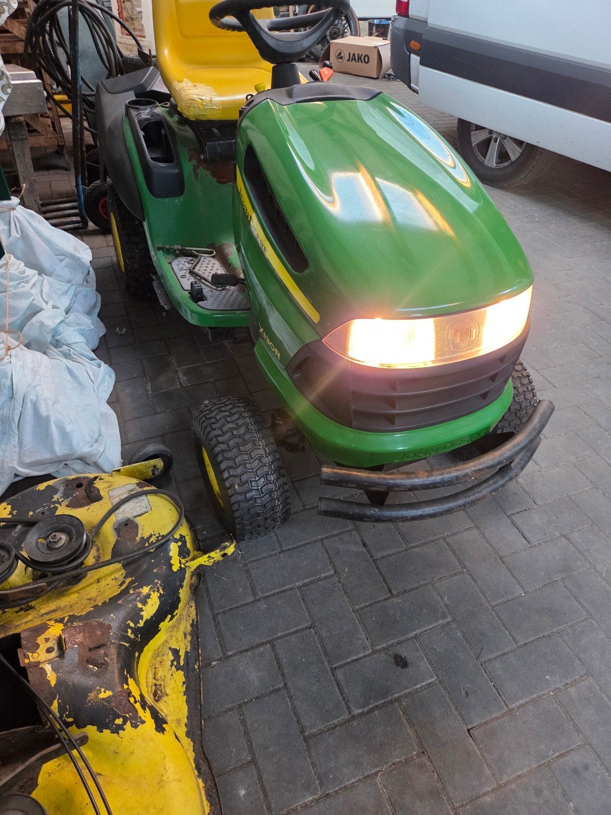 jonh deere x130R zitmaaier, Ophalen, Gebruikt
