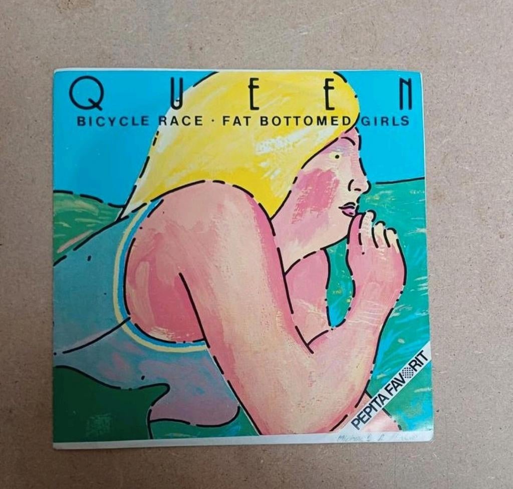 Queen - Bicycle Race/ Fat Bottomed Girl, Gebruikt, 7 inch, Single, Ophalen of Verzenden
