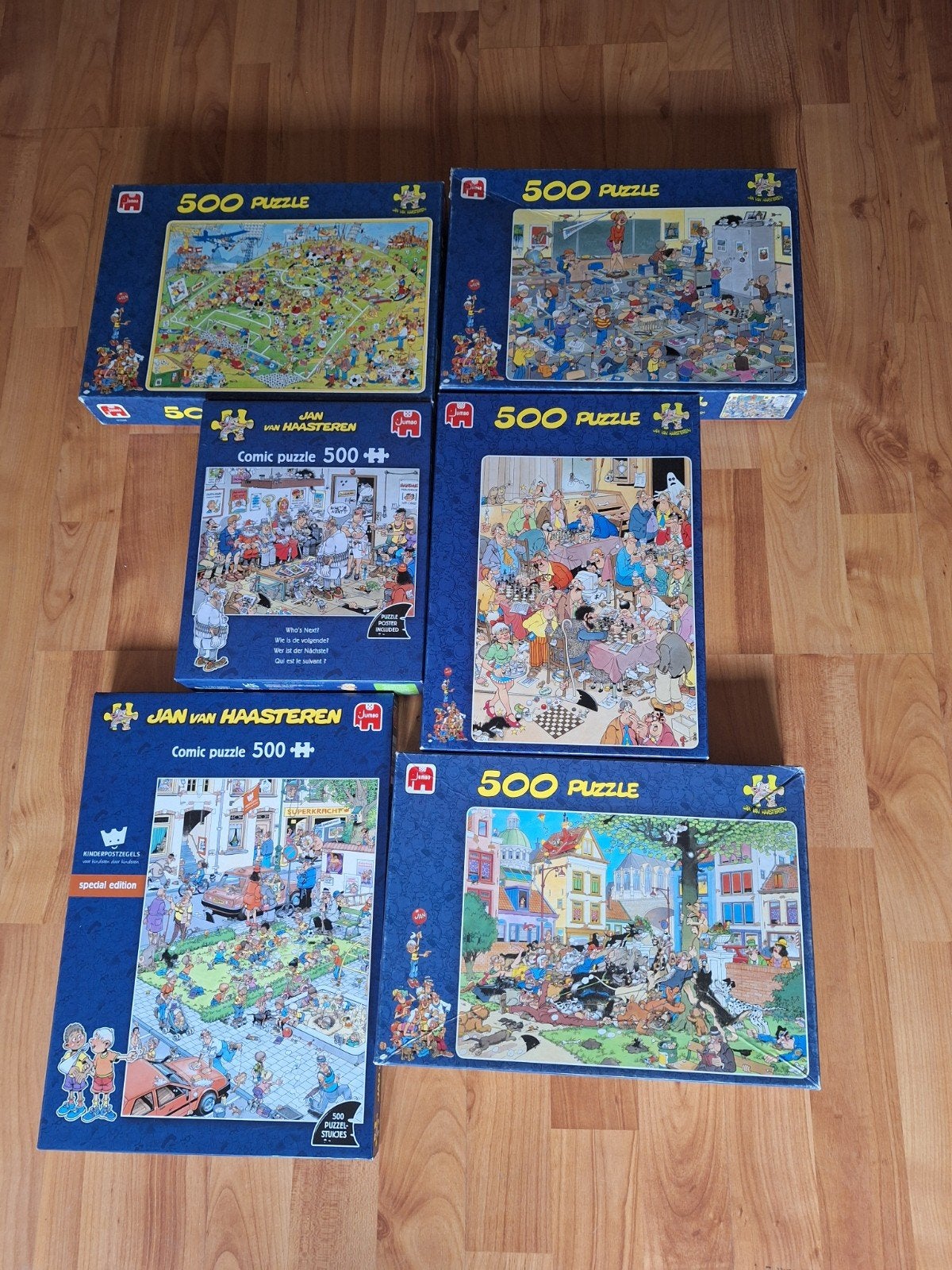 Jan van Haasteren Puzzels - 500 stukjes (5 stuks), Ophalen, Minder dan 500 stukjes, Gebruikt, Legpuzzel