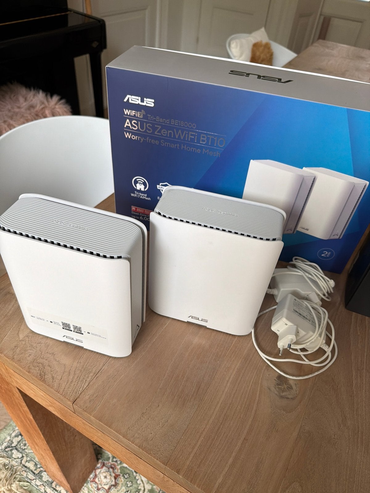 ASUS ZenWiFi BT10 Tri-Band BE18000 WiFi 7 Mesh Systeem, Computers en Software, Routers en Modems, Ophalen of Verzenden, Zo goed als nieuw